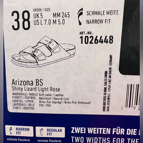 Birkenstock Light Pink Buckle Sandals - Picture 4 of 5